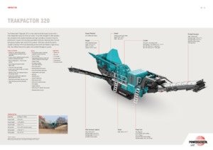 Инсталации (заводи) за рециклиране на чакъл Powerscreen Trakpactor 320