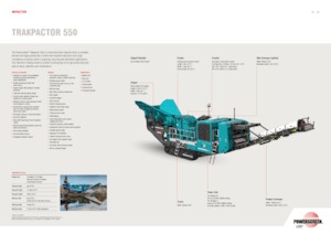 Инсталации (заводи) за рециклиране на чакъл Powerscreen Trakpactor 550