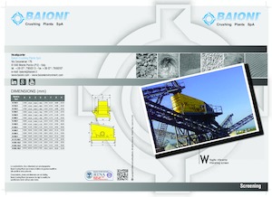 Инсталации (заводи) за рециклиране на чакъл Baioni W400/2