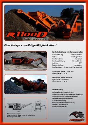 Инсталации (заводи) за рециклиране на чакъл Rockster R 1100 D