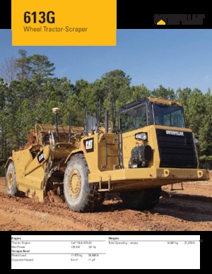 Скрепери (грейдери) Caterpillar 613G