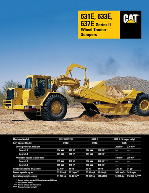 Скрепери (грейдери) Caterpillar 637 E ll