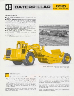 Скрепери (грейдери) Caterpillar 631D