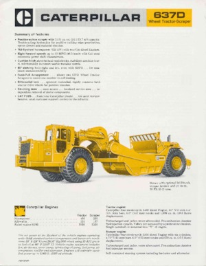 Скрепери (грейдери) Caterpillar 637D