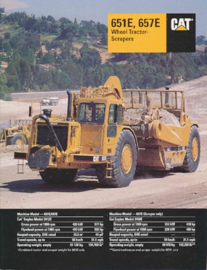 Скрепери (грейдери) Caterpillar 651E
