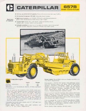 Скрепери (грейдери) Caterpillar 657B