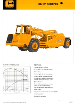 Скрепери (грейдери) John Deere Construction JD762