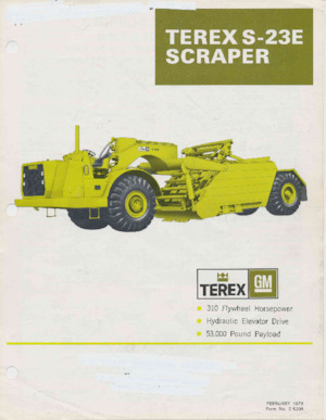 Скрепери (грейдери) Terex S-23E