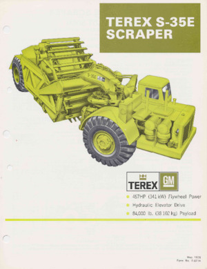 Скрепери (грейдери) Terex S-35E