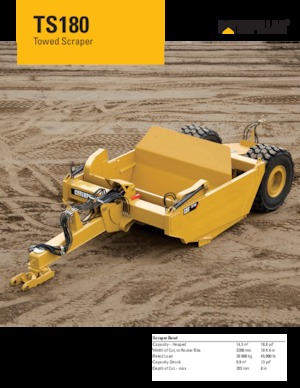 Скрепери (грейдери) Caterpillar TS180