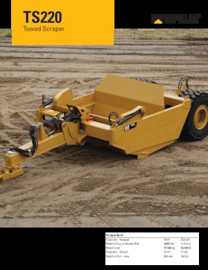 Скрепери (грейдери) Caterpillar TS220