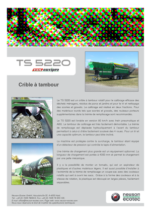 Пресевни инсталации (заводи) Neuson-Ecotec TS 5220 LS