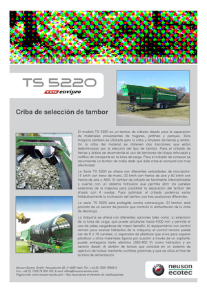 Пресевни инсталации (заводи) Neuson-Ecotec TS 5220 LS