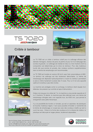 Пресевни инсталации (заводи) Neuson-Ecotec TS 7020