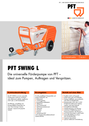 Винтови конвейерни помпи PFT Swing L 400