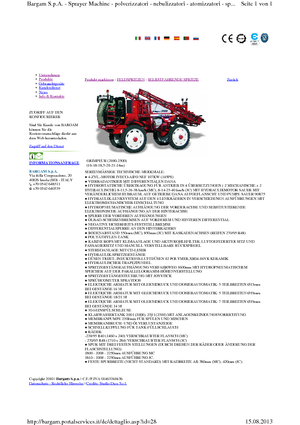 Самоходни полеви пръскачки Bargam Grimpeur 2500 MC