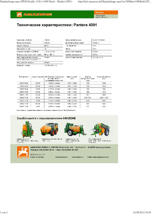Самоходни полеви пръскачки Amazone Pantera 4001 (33)