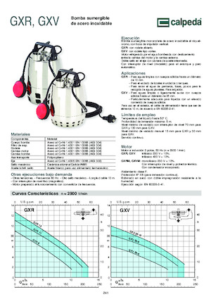 Водни помпи за мръсна вода Calpeda GXR 12-20