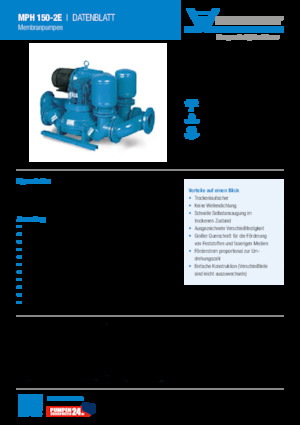 Водни помпи за мръсна вода Heide-Pumpen MPH 150-2D