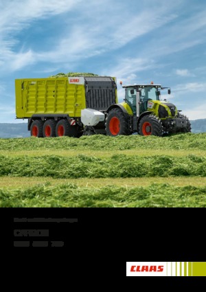 Къси ремаркета за силаж Claas Cargos 8500 Tridem