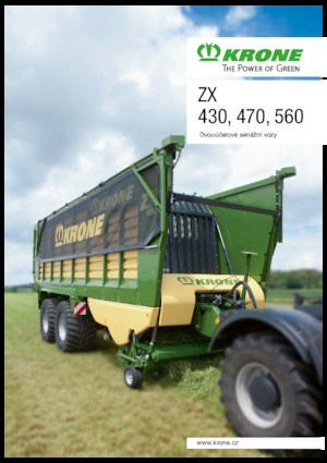 Къси ремаркета за силаж Krone ZX 470 GD 