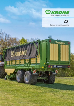 Къси ремаркета за силаж Krone ZX 470 GD 