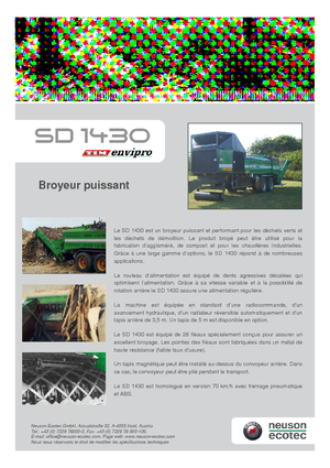 Машини за раздробяване (шредери) Neuson-Ecotec SD 1430