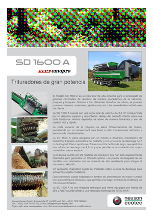 Машини за раздробяване (шредери) Neuson-Ecotec SD 1600 A