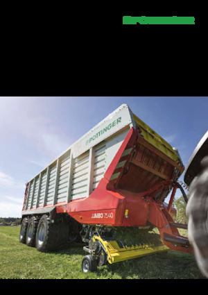 Къси ремаркета за силаж Pöttinger Jumbo 7400