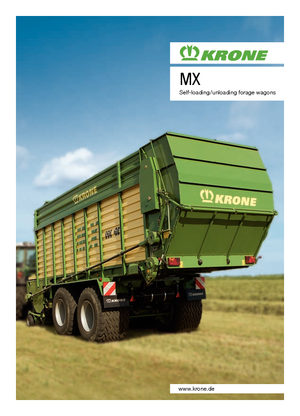 Къси ремаркета за силаж Krone MX 350 GD