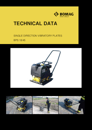 Виброплочи с преден ход Bomag BPS 18/45