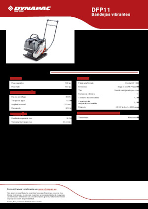 Виброплочи с преден ход Dynapac DFP11