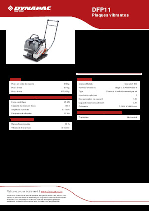 Виброплочи с преден ход Dynapac DFP11