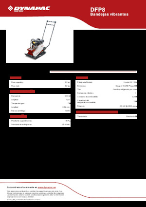 Виброплочи с преден ход Dynapac DFP8