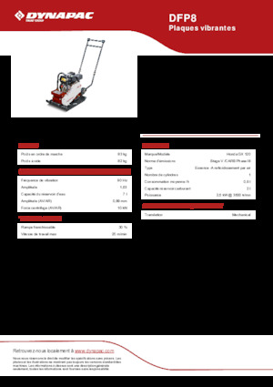 Виброплочи с преден ход Dynapac DFP8