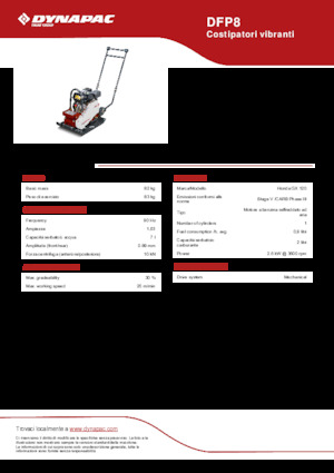 Виброплочи с преден ход Dynapac DFP8