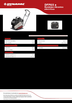 Виброплочи с преден ход Dynapac DFP8X e