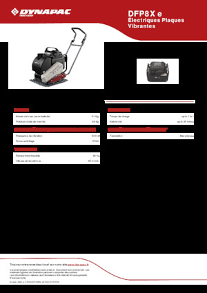 Виброплочи с преден ход Dynapac DFP8X e