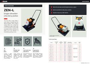Виброплочи с преден ход Enar ZEN 15GH
