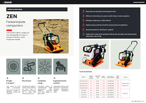 Виброплочи с преден ход Enar ZEN20 CDHV