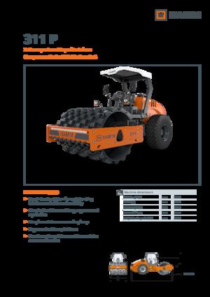 Еднобандажни валяци Hamm 311 P