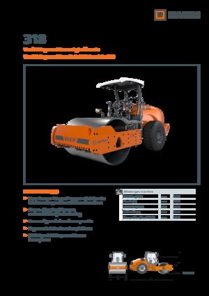 Еднобандажни валяци Hamm 318