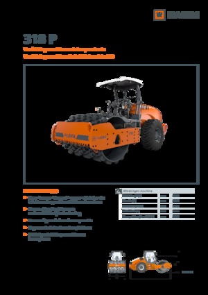 Еднобандажни валяци Hamm 318 P