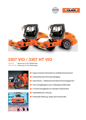 Еднобандажни валяци Hamm 3307 HT-VIO