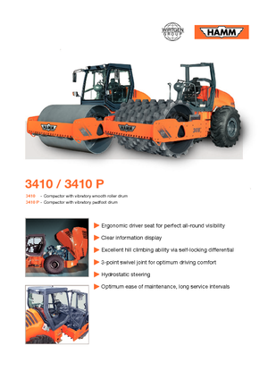Еднобандажни валяци Hamm 3410 V