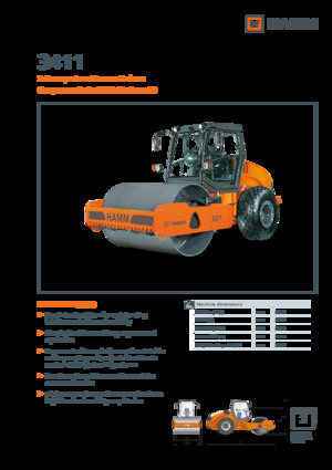 Еднобандажни валяци Hamm 3411
