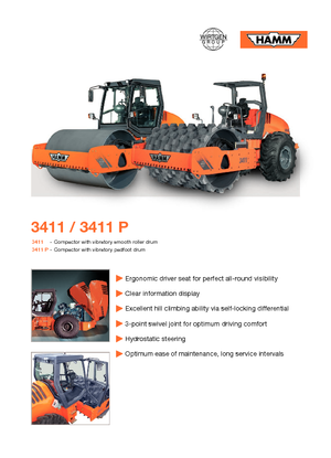 Еднобандажни валяци Hamm 3411 P