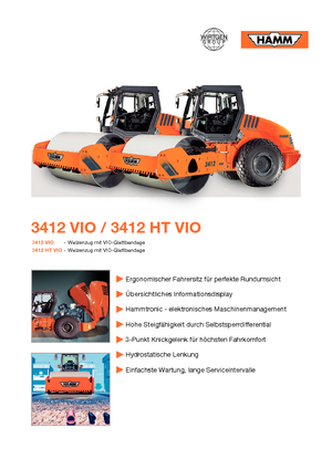 Еднобандажни валяци Hamm 3412 HT-VIO