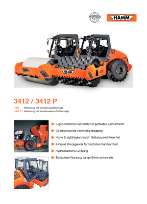 Еднобандажни валяци Hamm 3412 P