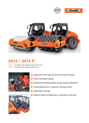Еднобандажни валяци Hamm 3414 V